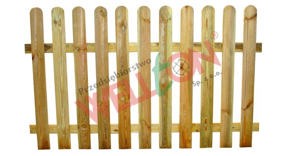 Płot sztachetowy 180x120cm