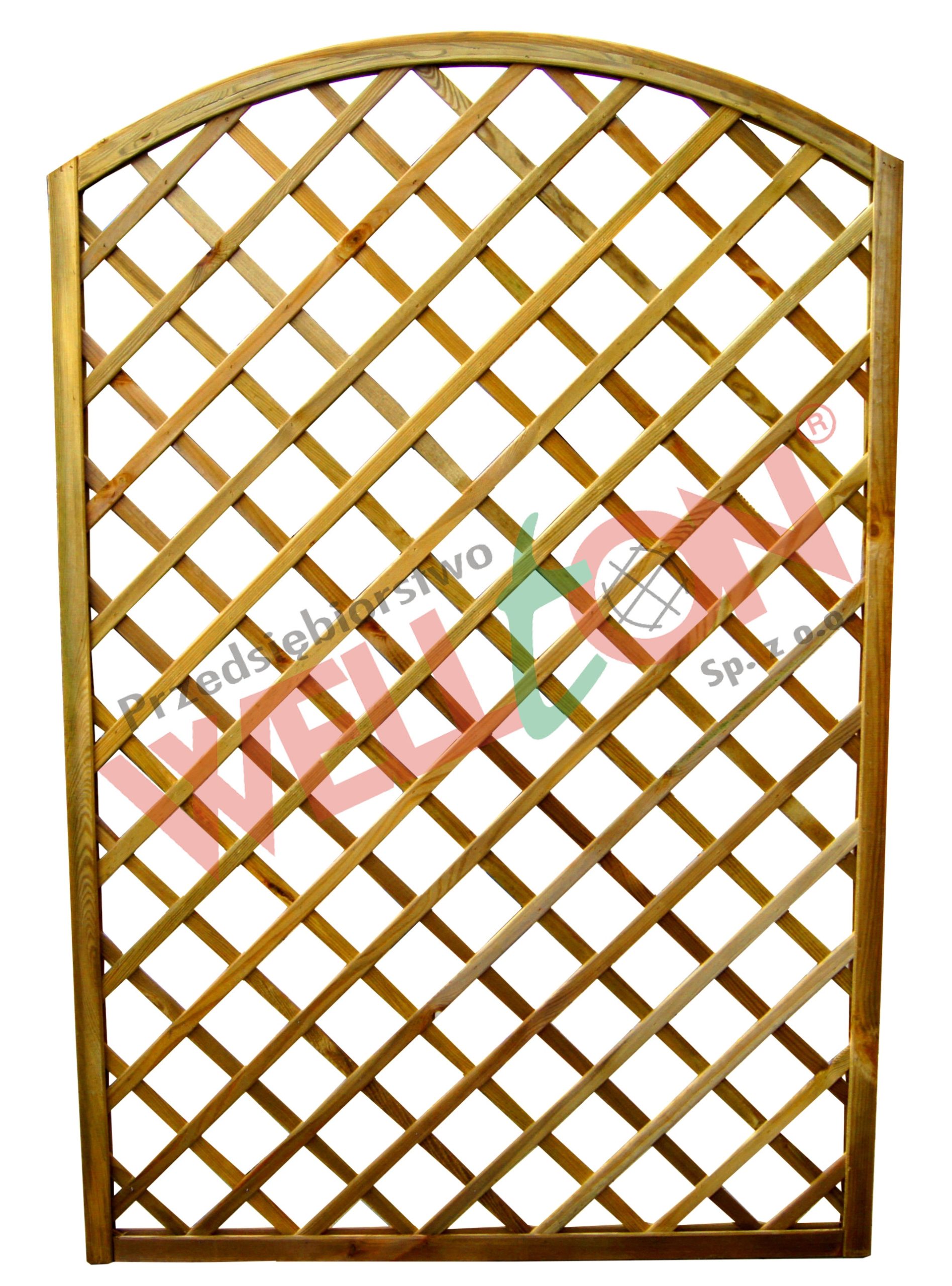 Płot kratkowy łukowy 120x180cm