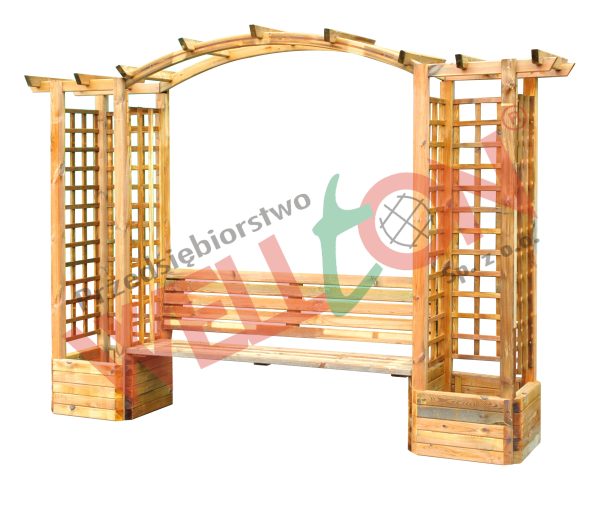 Pergola kominowa łukowa