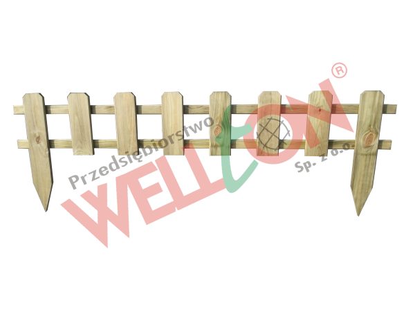 Płotek wbijany deskowy 120x20cm