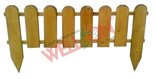 Płotek wbijany deskowy ryflowany 110x28cm