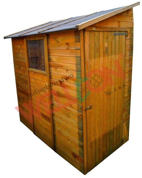 Domek dostawiany do ściany 117x223xH219cm