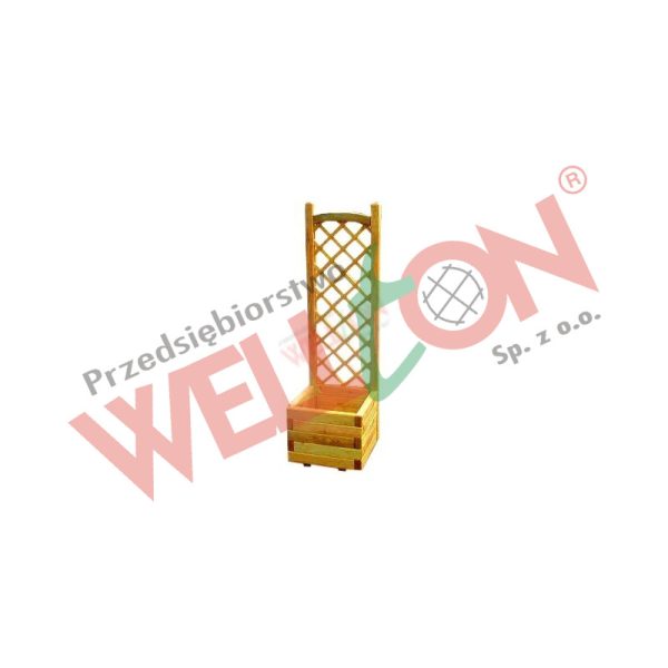 Kwietnik z kratką 40x40xH150