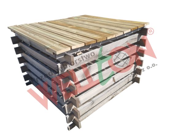 Kompostownik 100x100 z pokrywą