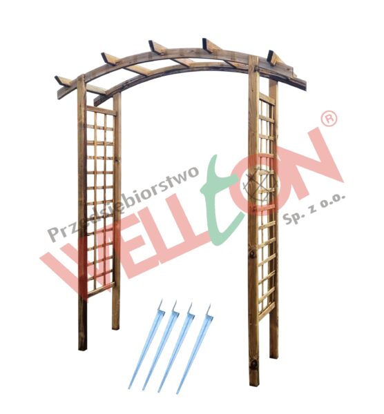 Pergola łukowa ECO kotwy - zestaw