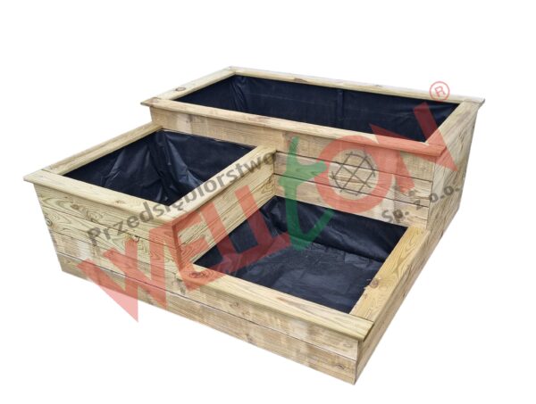 Warzywnik trzy donice