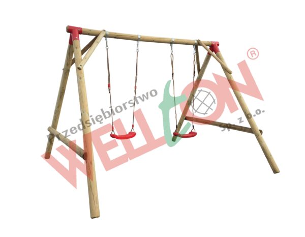 Huśtawka ogrodowa dla dzieci siedziska palisada 10x10x10cm