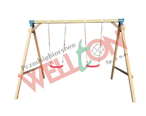 Huśtawka ogrodowa dla dzieci siedziska kantówka 9x7x7cm