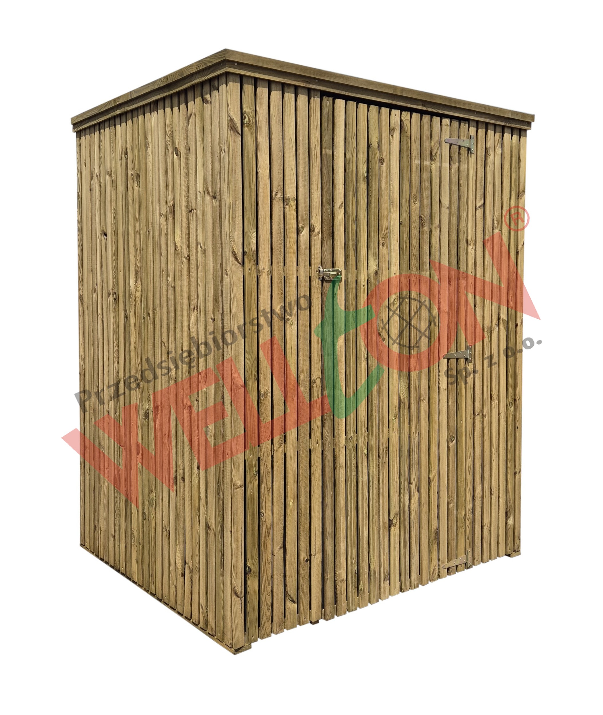 Domek narzędziowy z lameli 133x154xH193cm