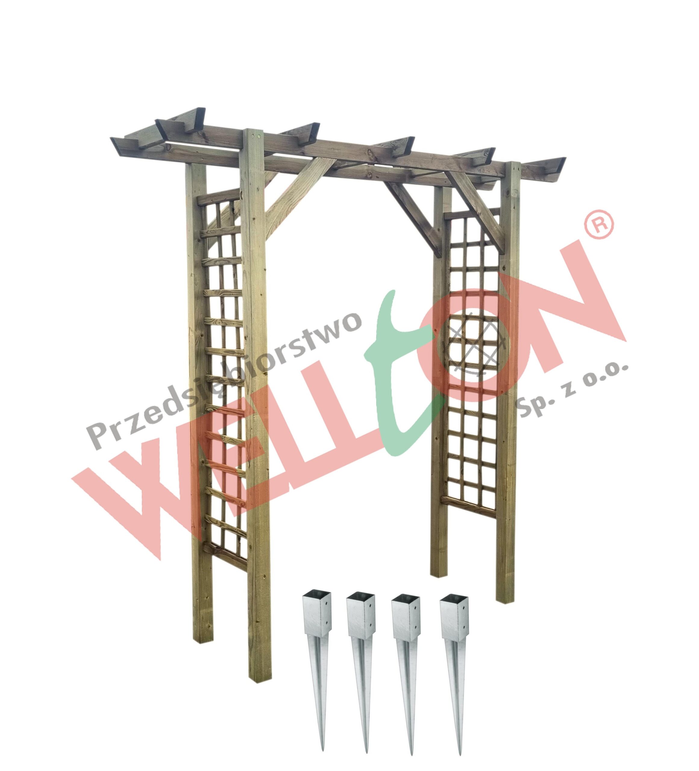 Pergola prosta kotwy – zestaw