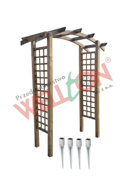 Pergola łukowa kotwy - zestaw