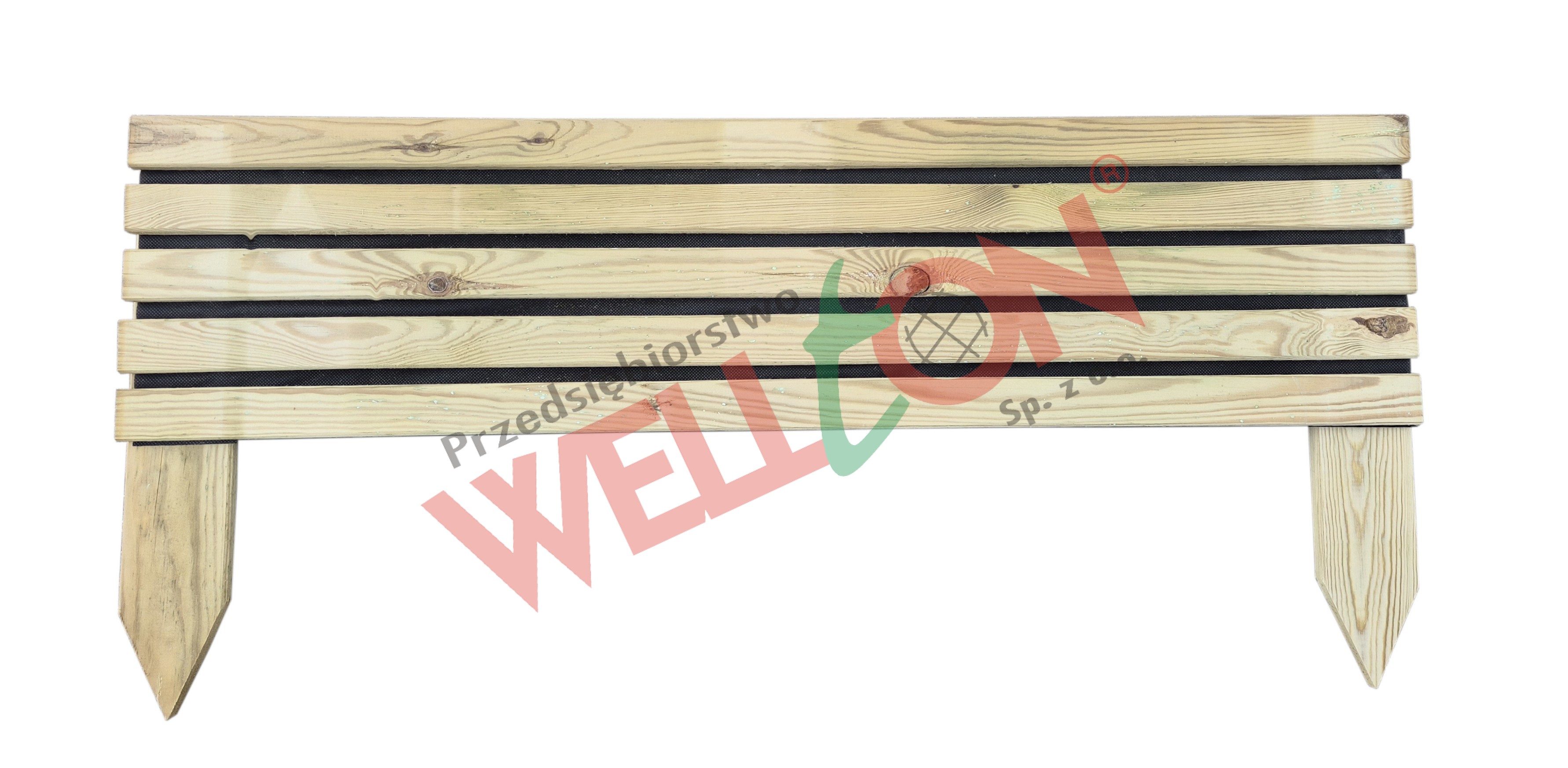 Płotek wbijany deskowy 100×26 cm