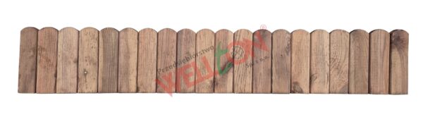 Płotek deskowy na drucie brąz 120x20 cm