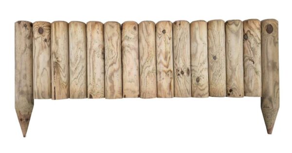 Płotek wbijany z półwałka pionowy 105x30 cm